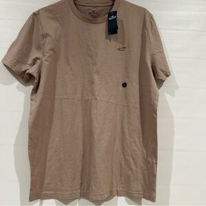 Hollister Tan Large Short Sleeve Tee